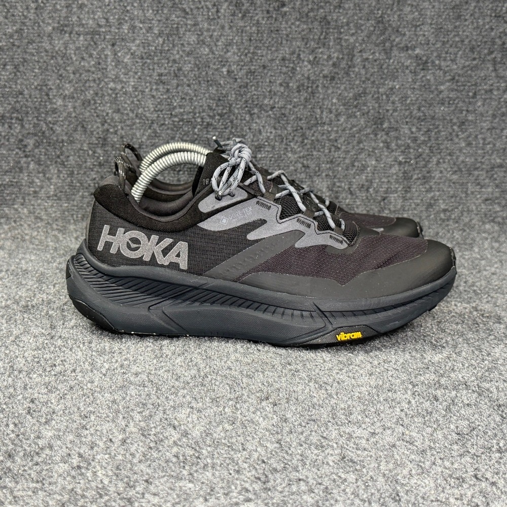 Hoka Transport GTX Shoes Men's Black Athletic Running Training Hiking Sneakers